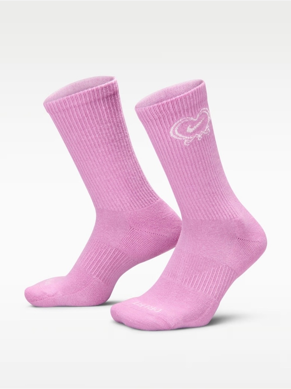 Nike Everyday Plus Cushioned Crew Socks the light magenta/sail Valentine's Day